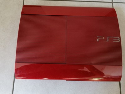 Bloc Seul Console PS3 Playstation 3 Ultra Slim Rouge 320 GB / Go