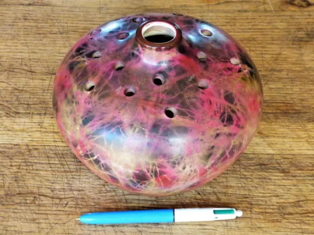 Magnifique et ancien VASE PIQUE FLEURS CERAMIQUE signé a identifier,decor sympa