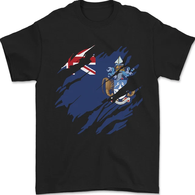 T-shirt Homme Coton Lourd Gildan Avec Drapeau Britannique Union Jack - Modèle Déchiré Style