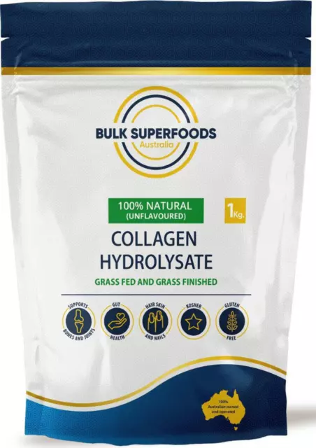 Grass Fed Collagen 1Kg by Bulk Super Foods