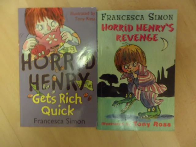 Horrid Henry's Revenge and Gets Rich Quick-Francesca Simon- 2 Books