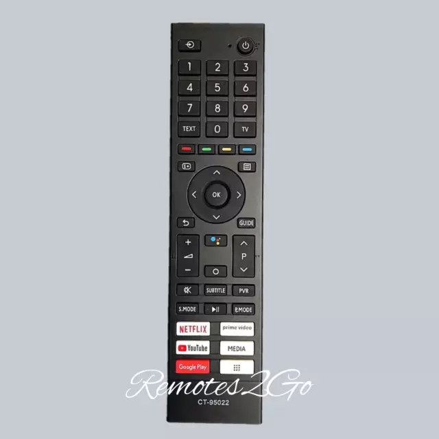 TOSHIBA Replacement TV Remote Control model CT-95022