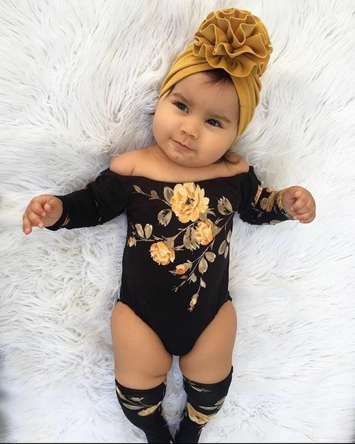 Newborn Baby Girls Floral Romper Bodysuit Jumpsuit Playsuit  Outfits Clothes UK