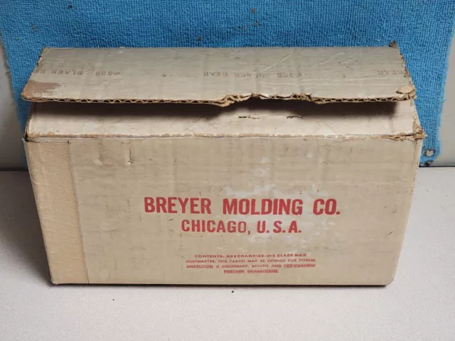 Vintage BREYER MOLDING CO. * #306 BLACK BEAR * ORIGINAL BOX ONLY! * RARE FIND!