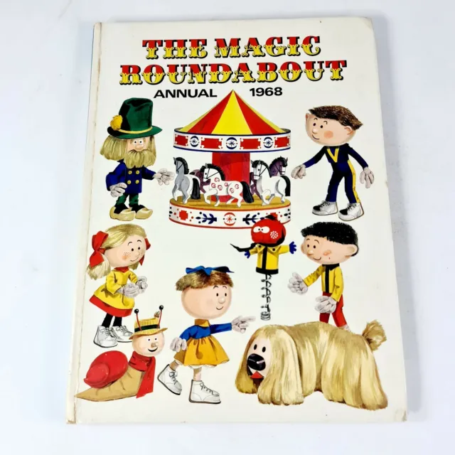 The Magic Roundabout Annual 1968 by Serge Danot Vintage Hardback Book BBC