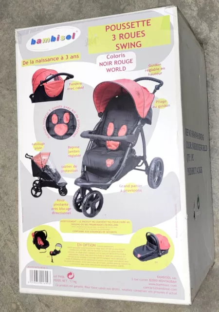 Poussette 3 roues SWING BAMBISOL * NEUF * de 0 à 3 ans