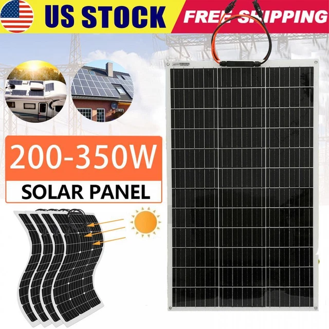 200-350W flexible Solar Panel 18V Battery Charger Kit Car Camping DIY RV Marine