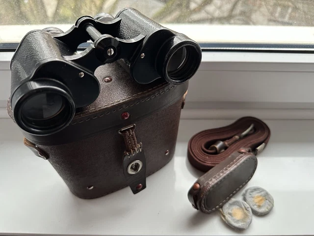 1947 SOVIET MILITARY Binoculars Hammer and Sickle KOMZ 6x30 £203.11 ...
