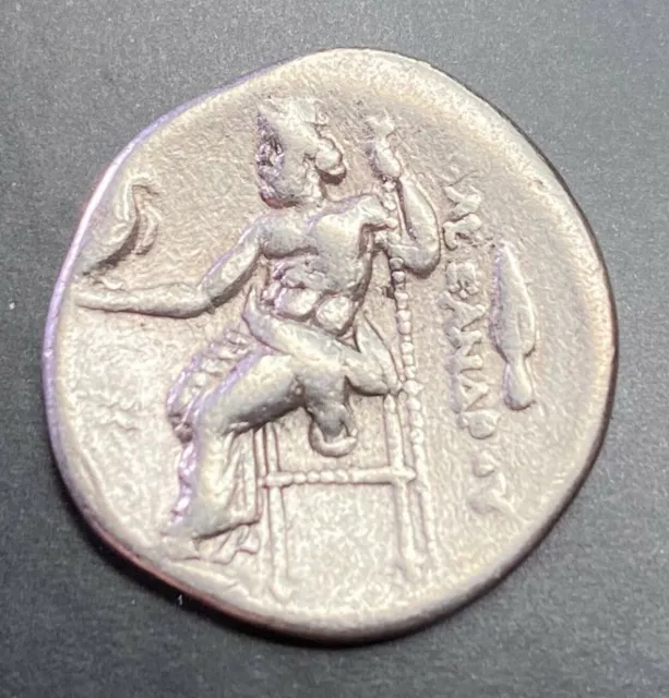 Ancienne Pièce En Argent Grec ; Rois De Macédon, Alexandre Le Grand Iii 336-323 Bc ! 2