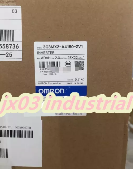New Original Omron 3G3MX2-A4150-ZV1 Inverter New In Box 3G3MX2-A4150-ZV1