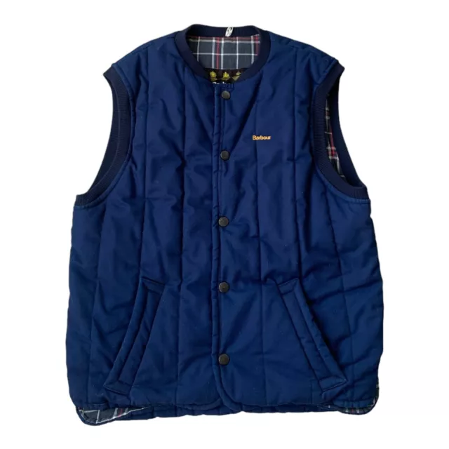 BARBOUR GILET MENS Dawdon Navy Knitted Designer Sleeveless Jacket