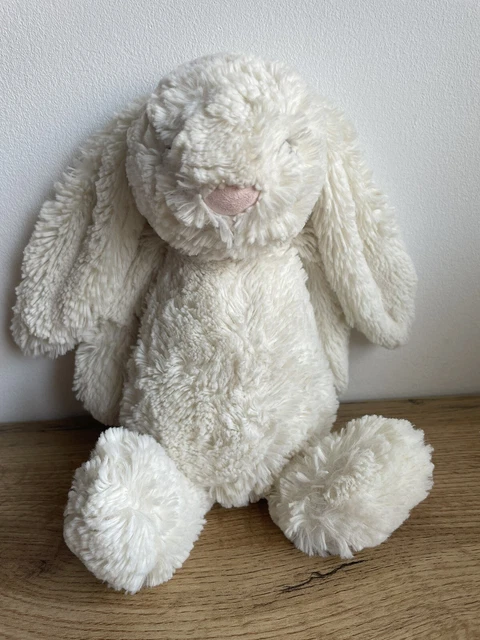 JELLYCAT CREAM MEDIUM Bashful Bunny Plush Soft Toy Teddy - 30cm 12 ...