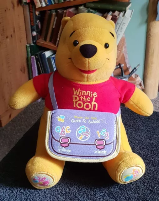 "Vtech Disney Winnie the Pooh va a scuola parlando impara peluche giocattolo morbido 11"