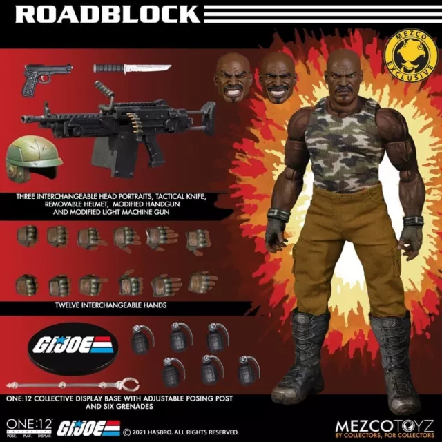 MEZCO TOYZ One:12 Collective MDX Exclusive G.I Joe Roadblock