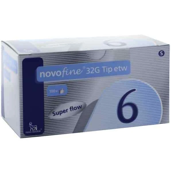 NovoFine 6mm 32G Tip etw 100 St Kanüle
