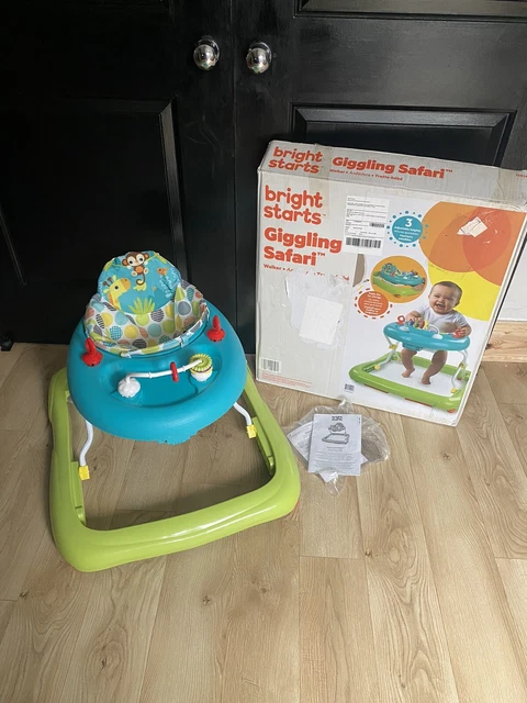 BRIGHT STARTS GIGGLING Safari Walker Easy Fold Frame For Storage Ages 6 ...