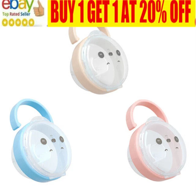 2X Baby Soother Holder Pacifier Dummy Box Travel Storage Case Container IL