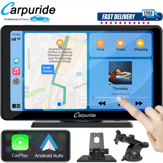 Carpuride NEW C3 7Inch Car Stereo Wireless Apple Carplay Android Auto Radio AU