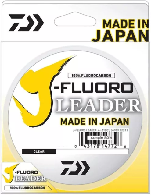 Daiwa J-Fluoro Fluorocarbon Leader Japanese Fluorocarbon Material Select Size