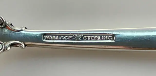 Wallace Grande Baroque Sterling Silver 4 Piece Place Setting - No Monogram 3