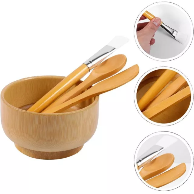 4pcs/set Portable Mask Brush Bowl Set Multifunctional Diy Facial Tools  Mud Mask