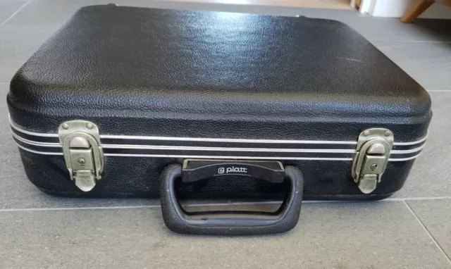 Platt Hard Case camera, valuables VTG 16 x 13 x 5 NO KEY, needs foam replacement