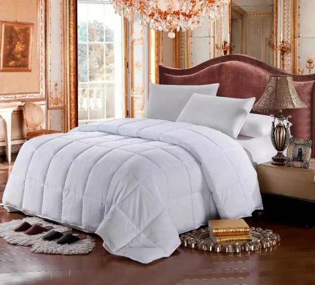 FULL / QUEEN Size White GOOSE DOWN ALTERNATIVE Comforter 1200TC Egyptian Cotton