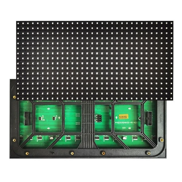 P10 12.6x6.3" Full Color Outdoor LED Display Module LED Advertising Screen pe66