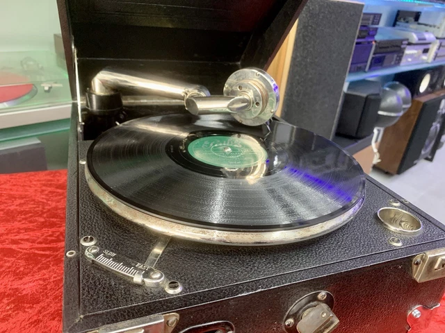 Grammofono Columbia Viva-Tonal Grafonola Model 109A 78RPM Portable 1927 Working
