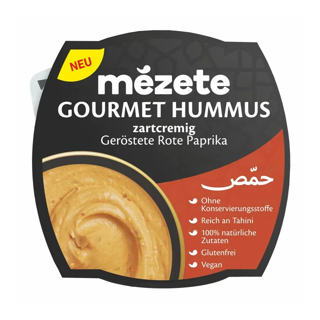 Mezete Cremiger E Orientale Hummus Con Gerösteten Paprika 215g