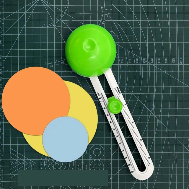 Plastic Round Cutting K-n-ife Model Compass Circle Circular Cutter for Pape