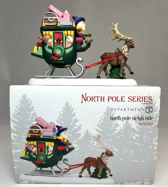Dept 56 North Pole Sleigh Ride Accessory 4036560 MIB