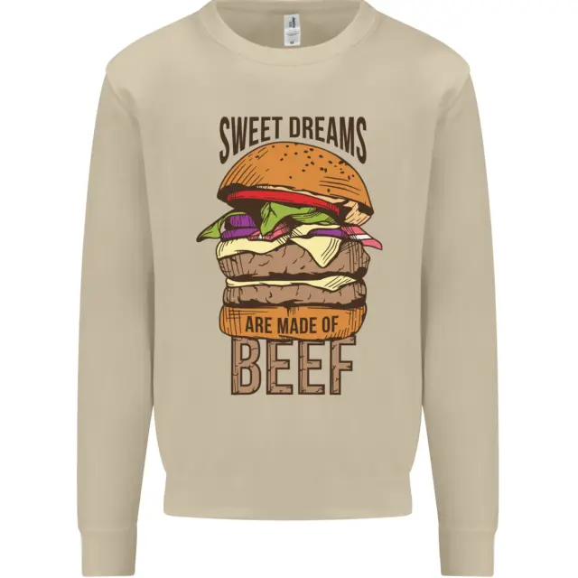 Felpa maglione da uomo Food Sweet Dreams Beef Funny Chef barbecue cuoco 5