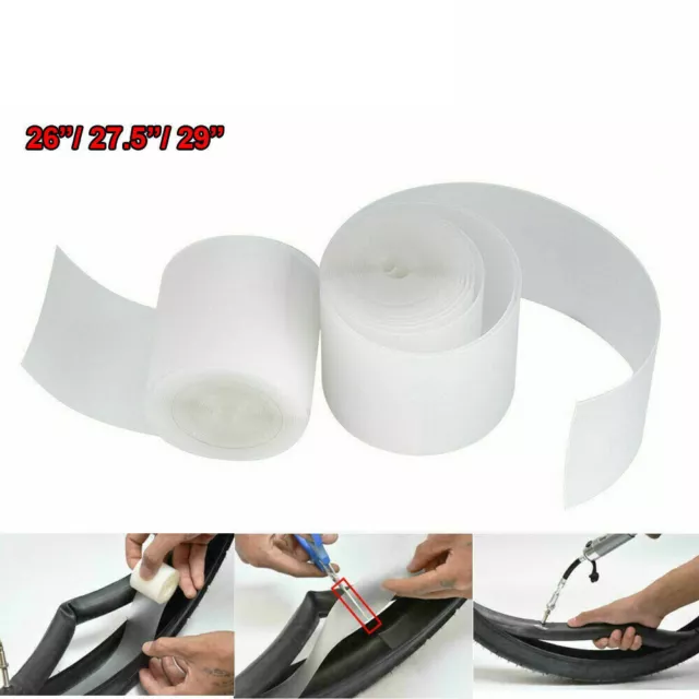 2PCS Bicycle Bike Tire Liner Anti-Puncture Proof Belt Tyre Tape Protector Set UK