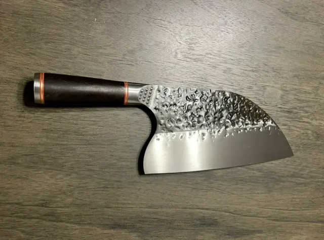 Cuchillo de cocina de carnicero forjado hecho a mano serbio de 8 pulgadas 3