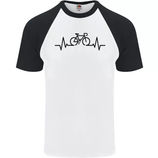Bicicletta Pulse Ciclismo Ciclisti Bici da Strada Uomo S/S Baseball T-Shirt