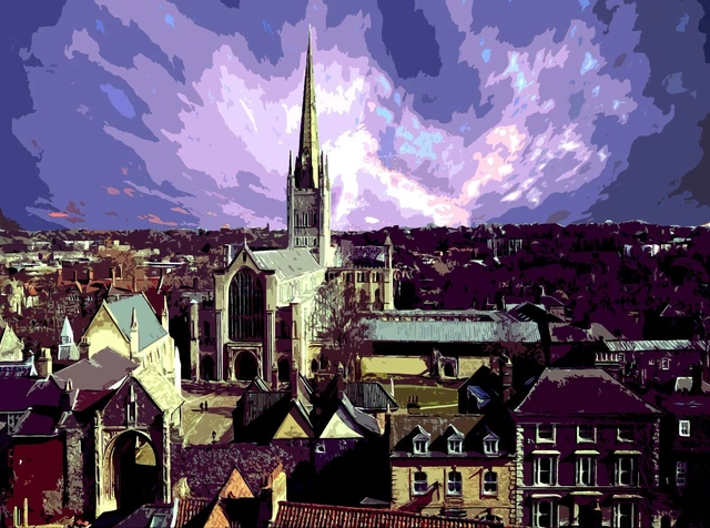 Norwich Limited Art Print by Sarah Jane Holt