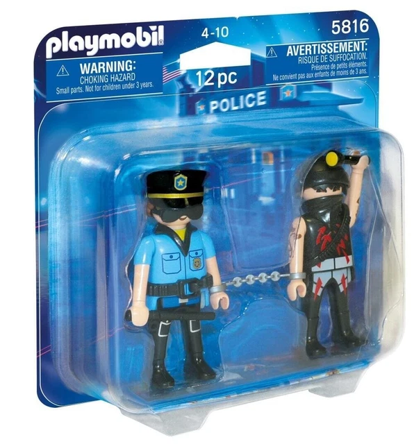 Playmobil 5816 - Duo City Action - Poliziotto USA E Ladro - Giocattolo Per Bambini