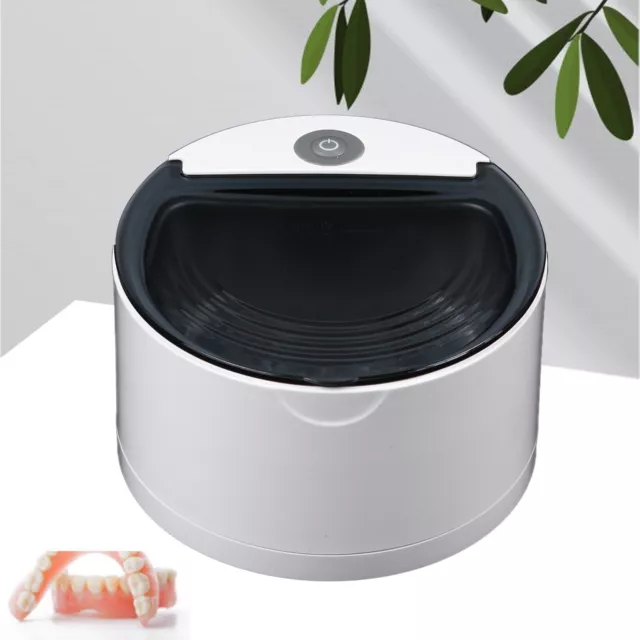 Denture Cleaner Box Teeth Cleaning Machine Ultrasonic Cleaning Self-timing USA