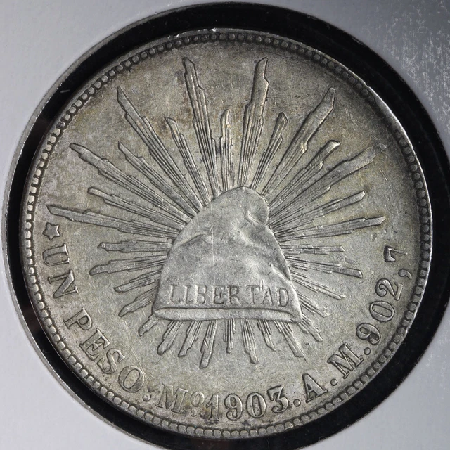 1903 MO AM Mexico Peso Sweet Silver Coin CHOICE XF+ E794