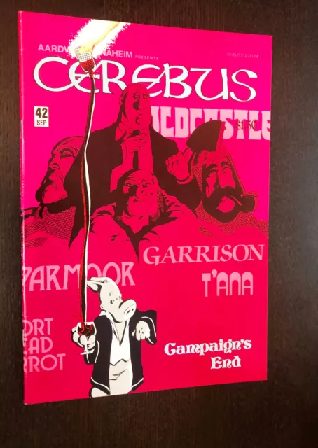 CEREBUS #42 (Aardvark Vanaheim 1982) -- SIGNED By Dave Sim -- VF-