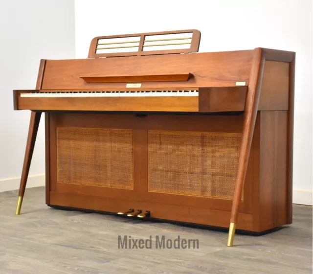 Baldwin Acrosonic Piano Walnut Mid Century Modern Piano