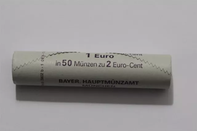 🧭 🇩🇪 Germany 2 Euro Cents 2002 D - 50 Coins Mint Roll B49 #91 Bxqu