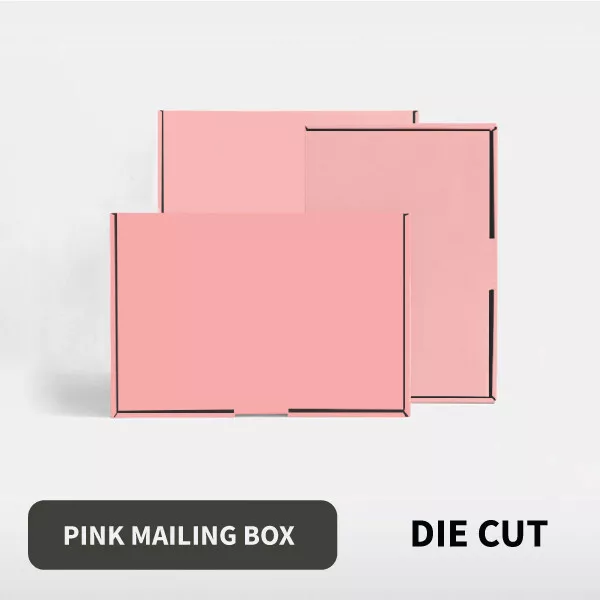 Pink Mailing Box Cardboard Shipping Packing Mailer Parcel Small Medium Large
