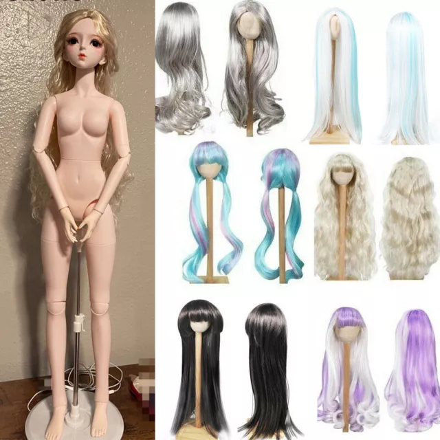 60cm Nude Dolls 1/3 BJD Doll 24" Naked Doll Replaceable Wigs Hair Lot DIY Toys