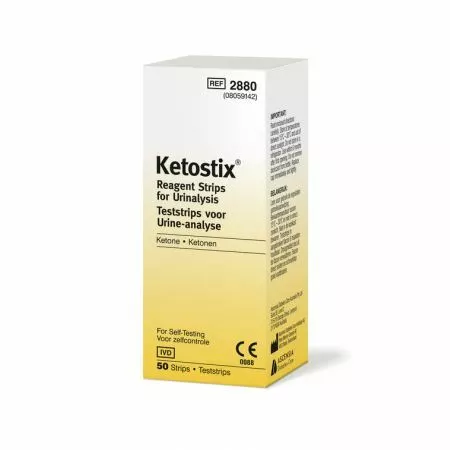 Ketostix Reagent Strips For Urinalysis Test Ketone Keto 50 Self-Testing Tests