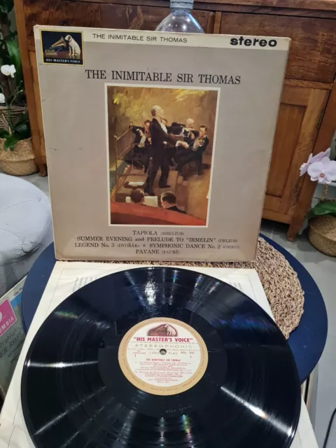 ASD 518 ED1 The Inimitable Sir Thomas Beecham HMV 1st W/G Stereo White Gold...