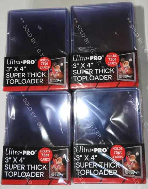 3 x 4 Clear Super Thick 260PT Toploaders (10ct)