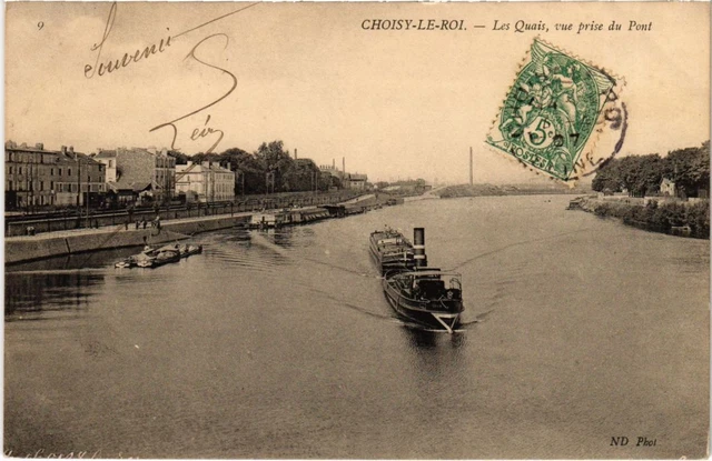 CPA AK Choisy le Roi Les Quais,vue prise du Pont FRANCE (1282527)