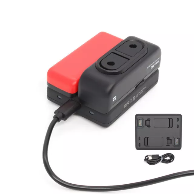 Für Insta 360 One R / RS Action Camera Power Battery und Smart Dual USB Charger